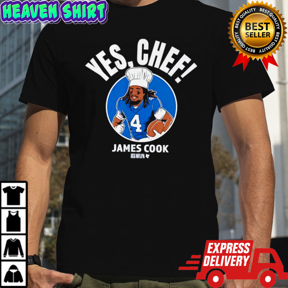 James Cook Yes Chef Buffalo Bills graphic shirt