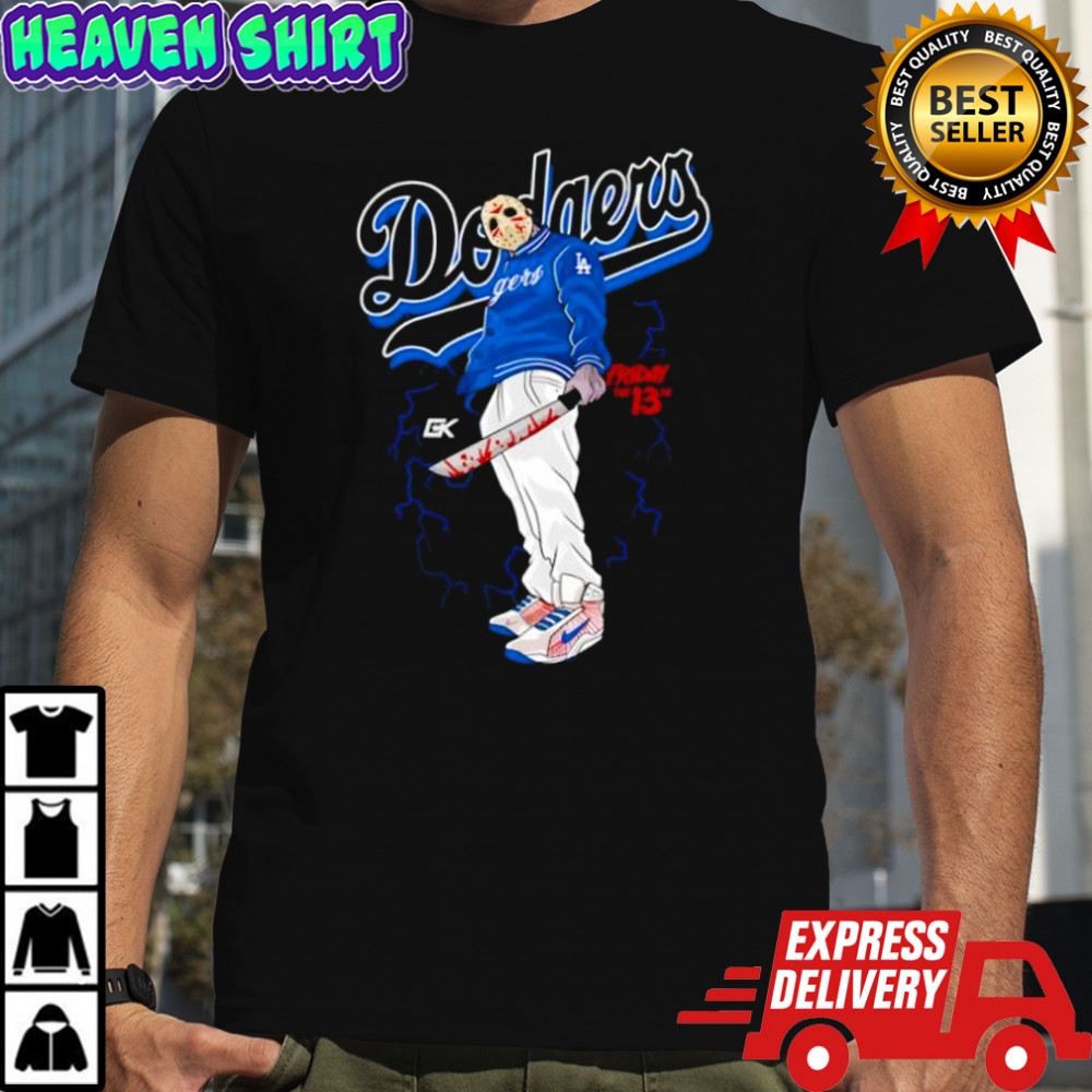 Jason Voorhees Los Angeles Dodgers Halloween shirt