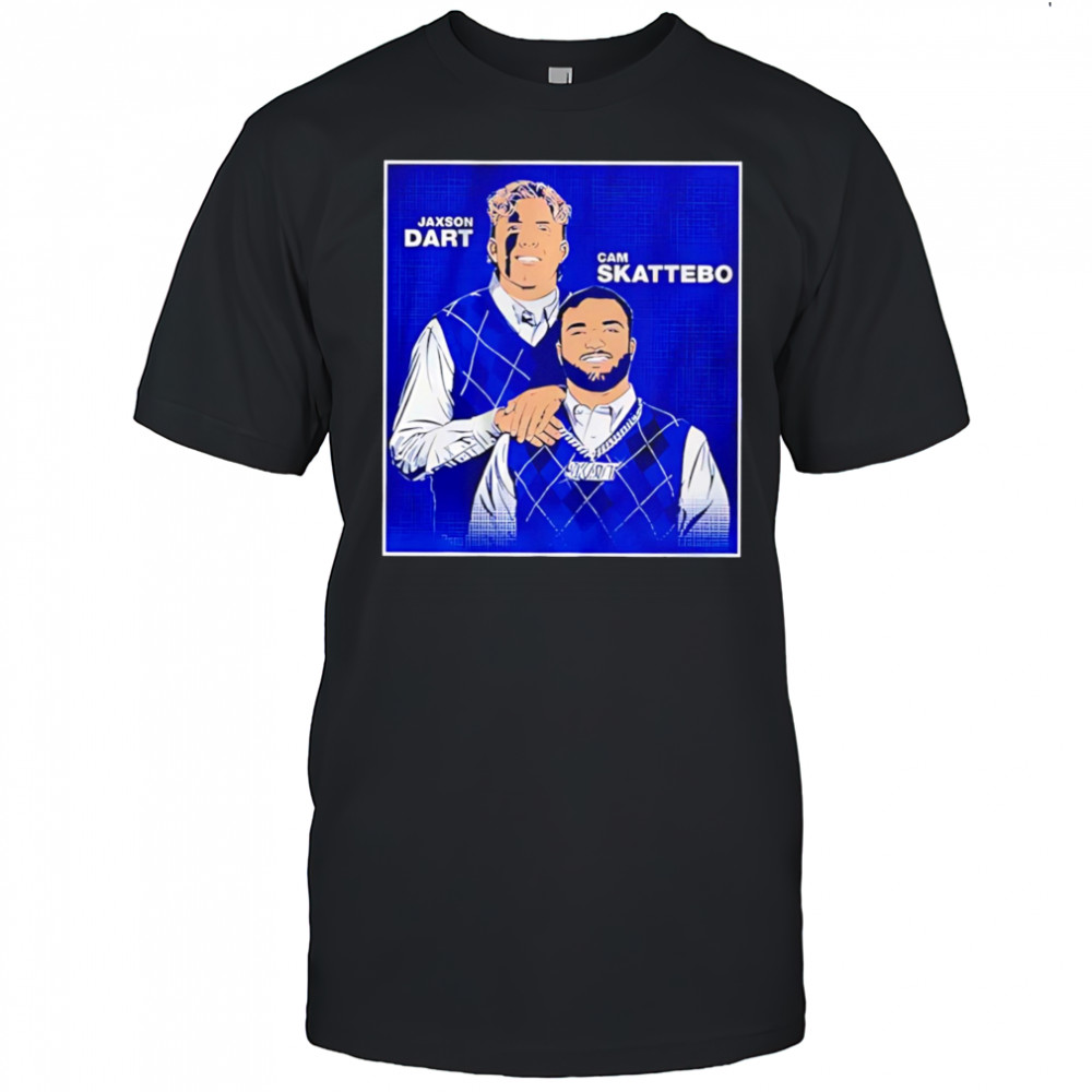 Jaxson Dart and Cam Skattebo Family Portrait brothers shirt