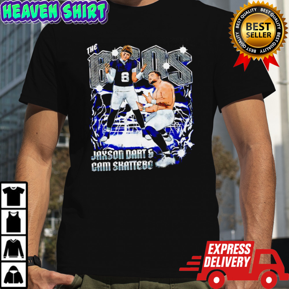 Jaxson Dart and Cam Skattebo New York Giants The Bros T-shirts