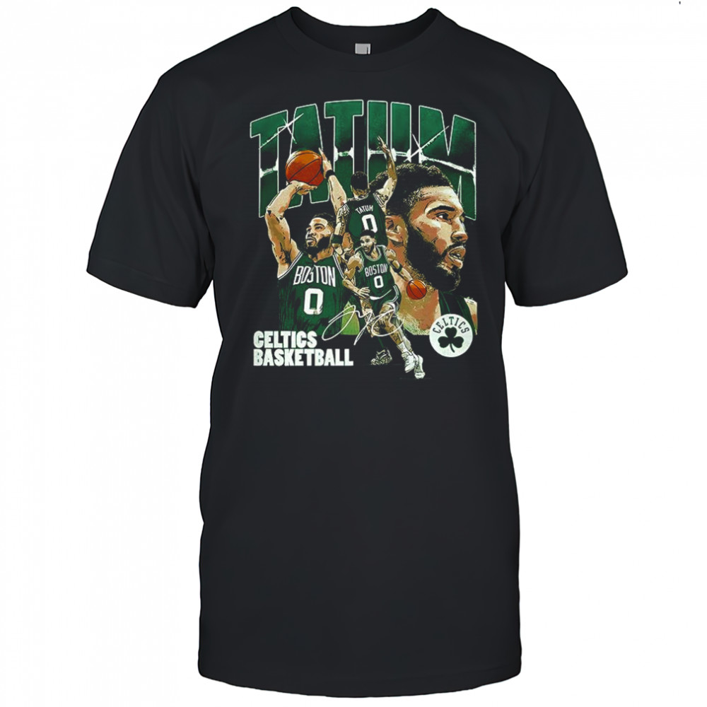 Jayson Tatum Boston Celtics NBA Player Collage signature shirt
