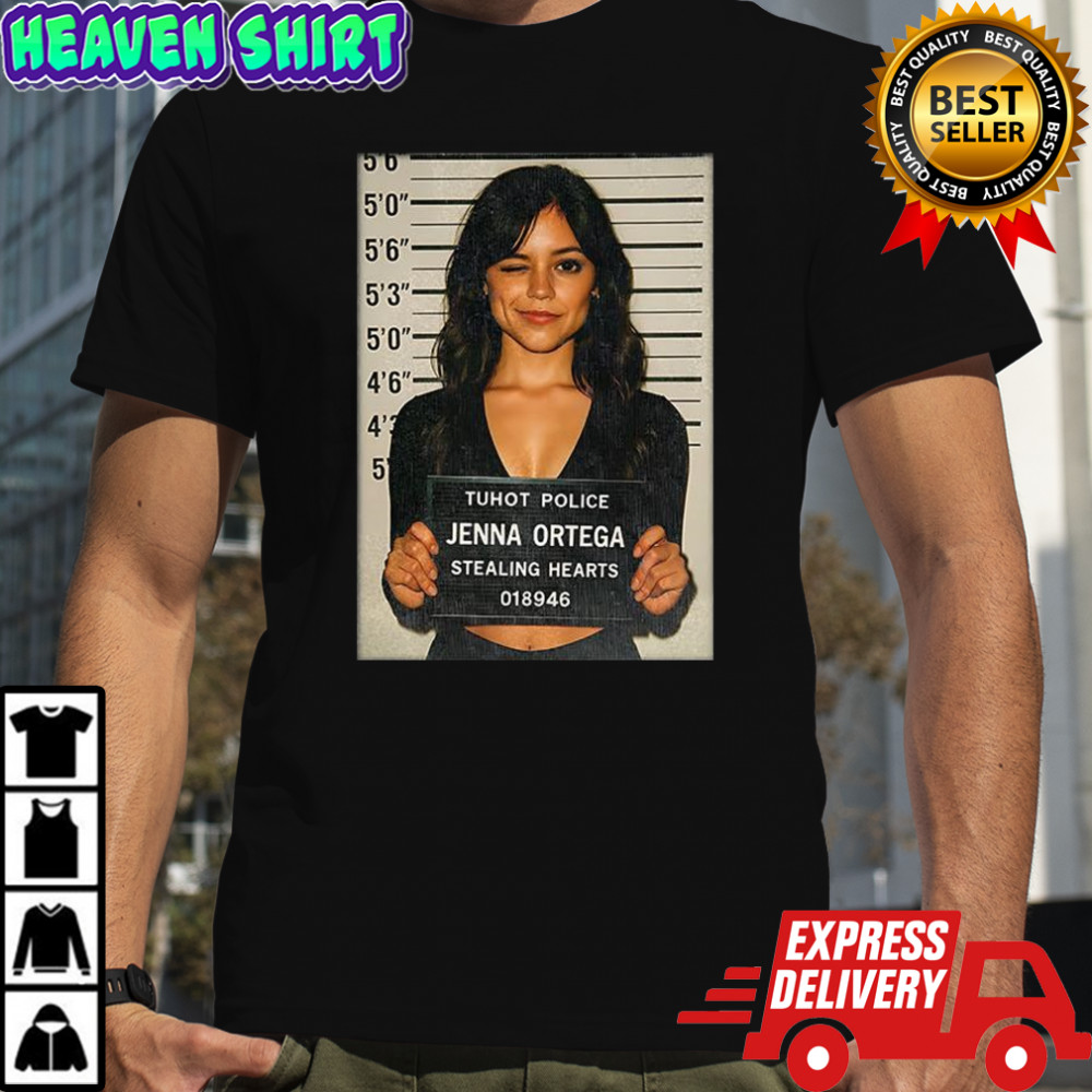Jenna Ortega tuhot police stealing hear 018946 meme shirt