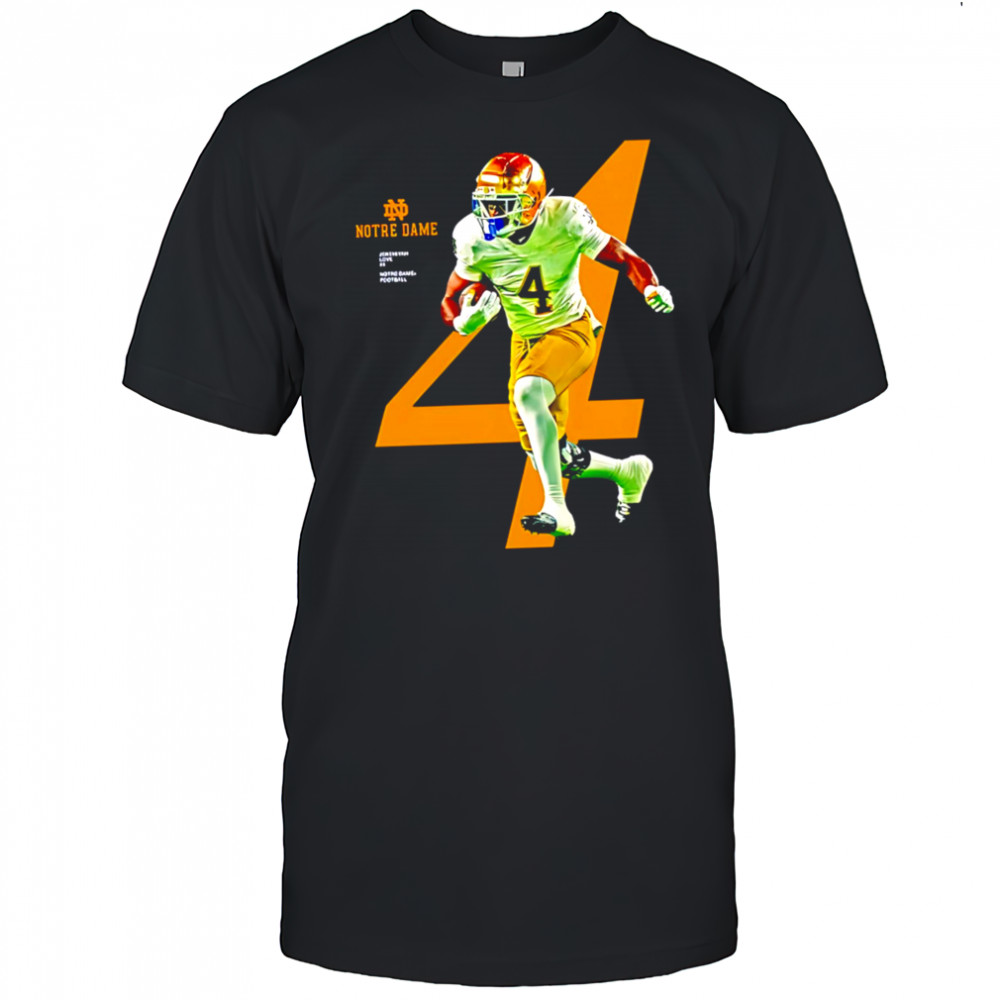 Jeremiyah Love 4 Notre Dame Fighting Irish football shirt