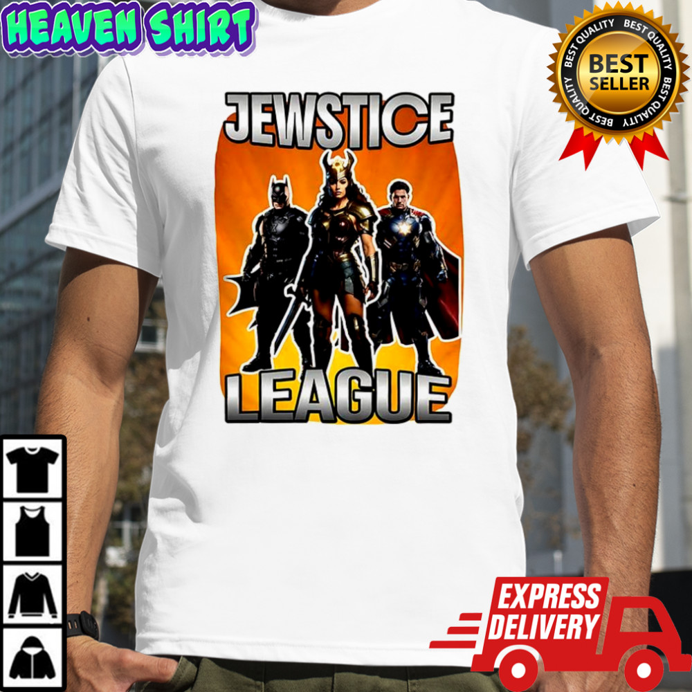 Jewstice league Justice league parody shirt