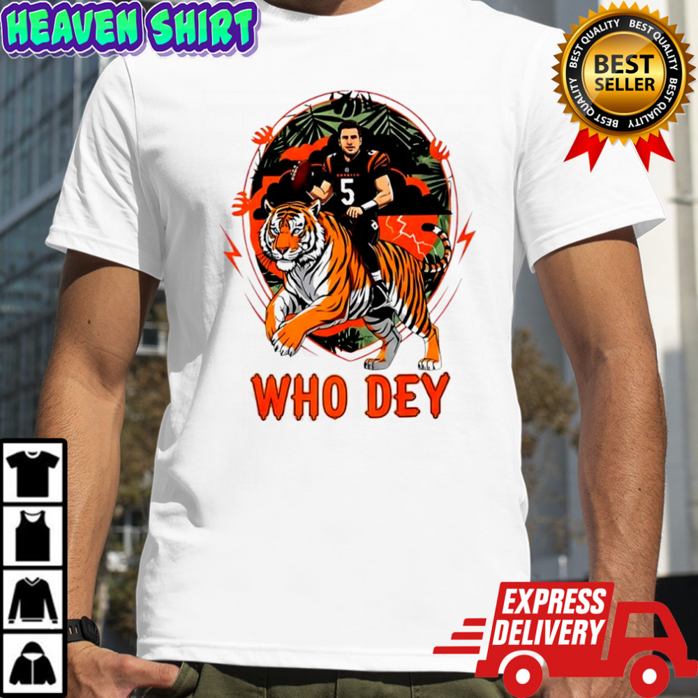 Joe Flacco Cincinnati Bengals Flacco in the Jungle who Dey shirt