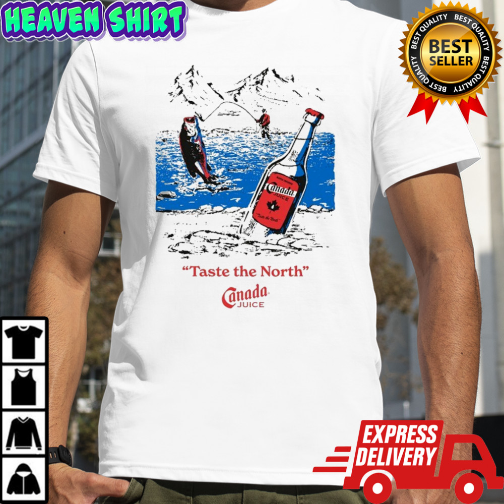 Johnny Taste The North Canada Juice Fishing T-shirt
