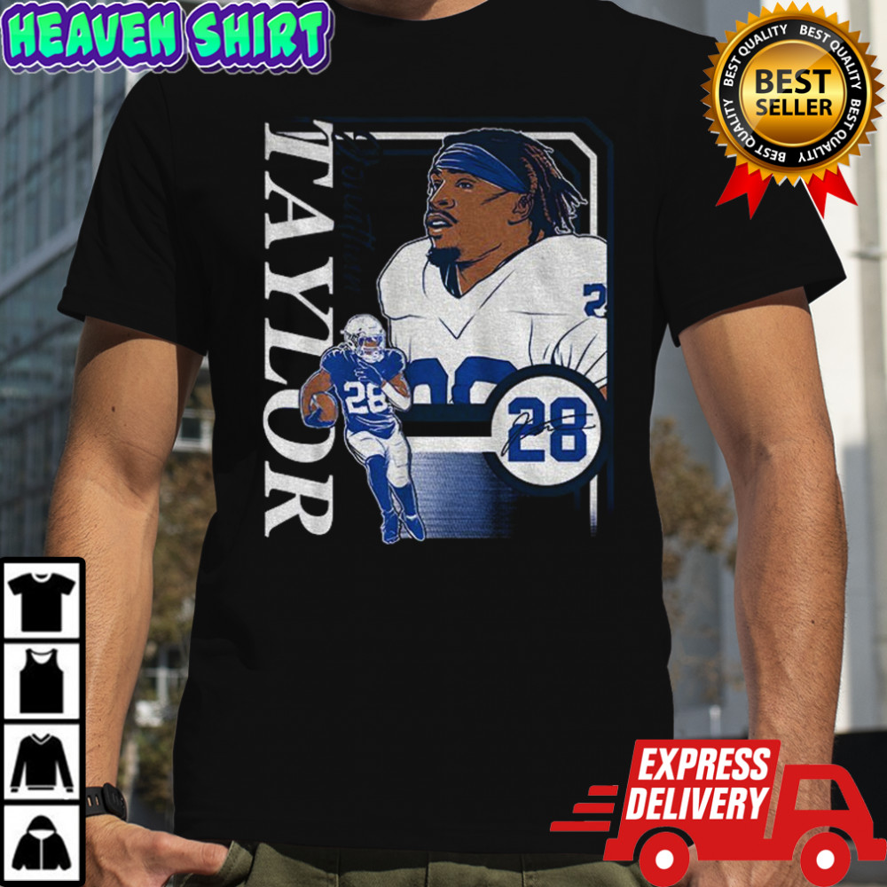 Jonathan Taylor 28 Indianapolis Colts NFL Collage Frame signature shirt