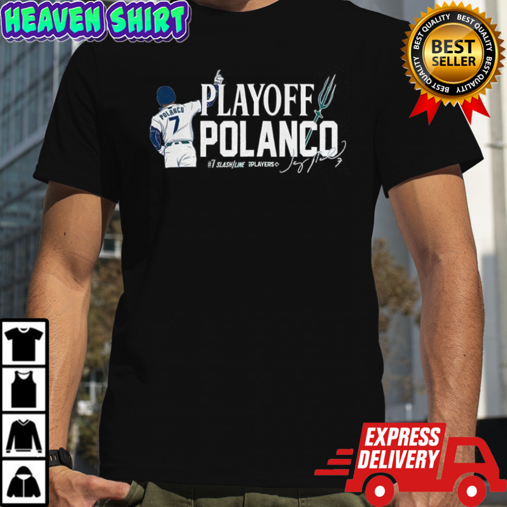 Jorge Polanco Seattle Mariners baseball Playoff Polanco signature shirt