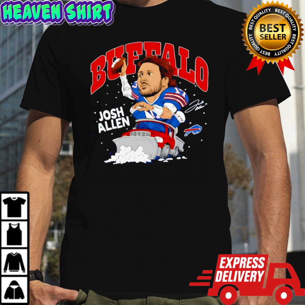 Josh Allen Buffalo Bills Caricature Player signature shirt