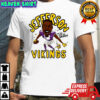 Justin Jefferson Minnesota Vikings football caricature player graphic signature shirt