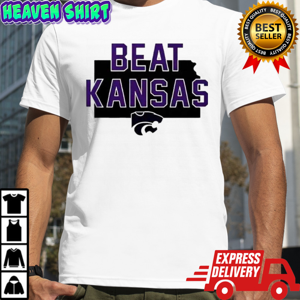Kansas State Wildcats Beat Kansas Slogan T-Shirt