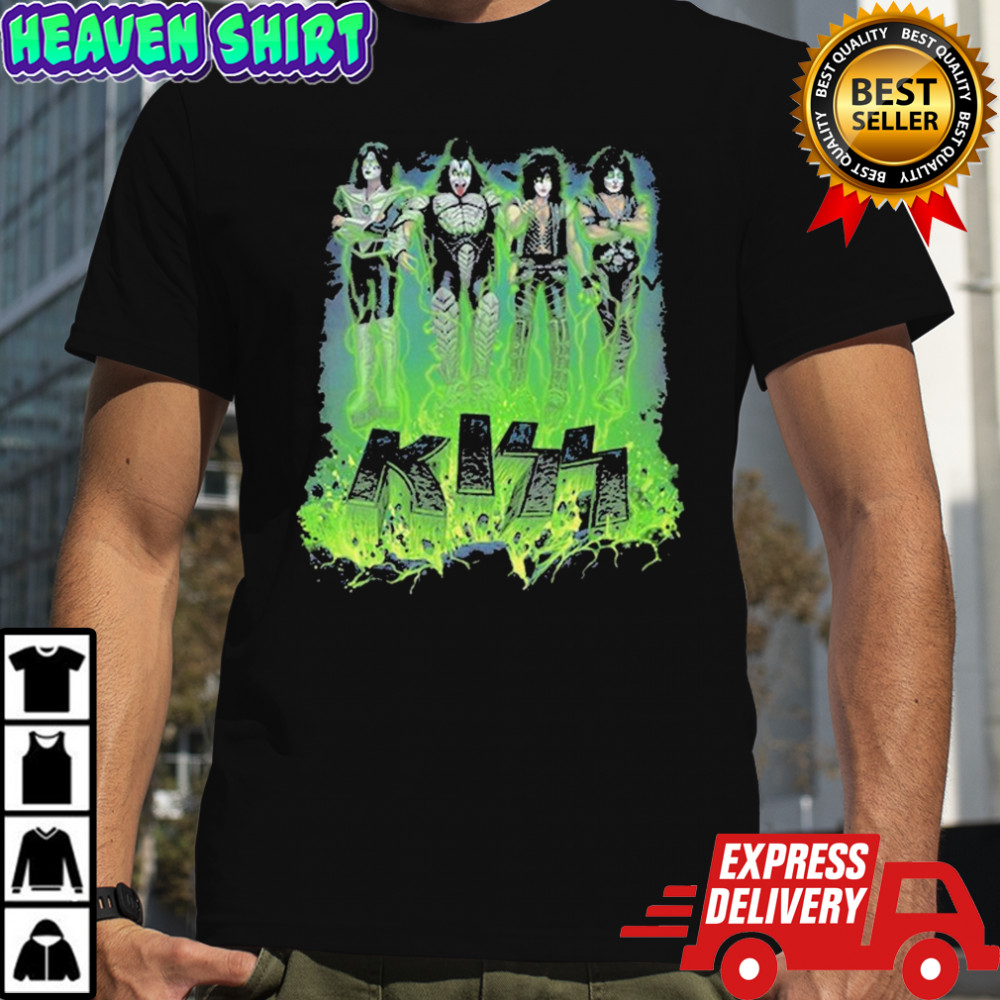 Kiss Conjuring Bats Halloween T-shirt