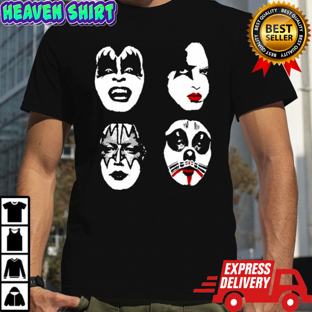 Kiss Let Me Go Faces T-shirt