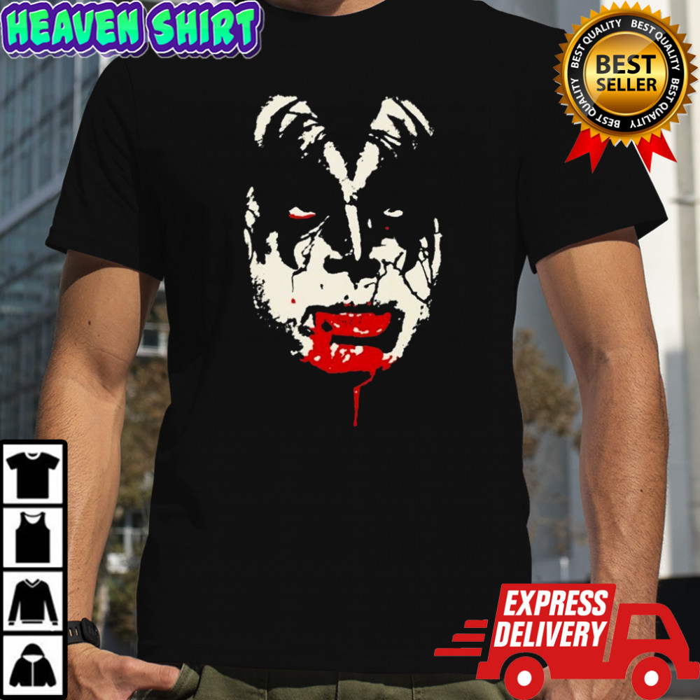 Kiss The Demon Blood Face T-shirt