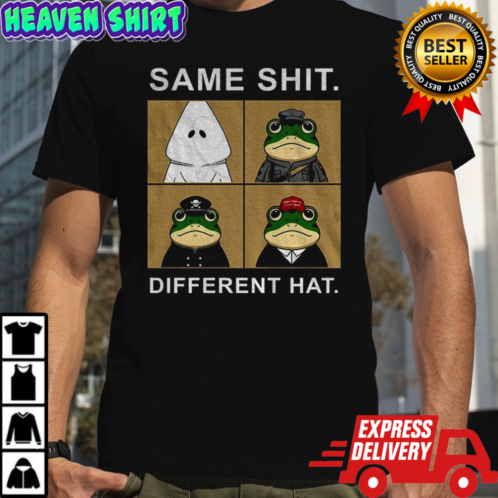 KKK Portland frog same shit different hat anti Trump political shirt