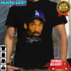 Kobe Bryant LA Hat big face Los Angeles Dodgers MLB Baseball signature shirt