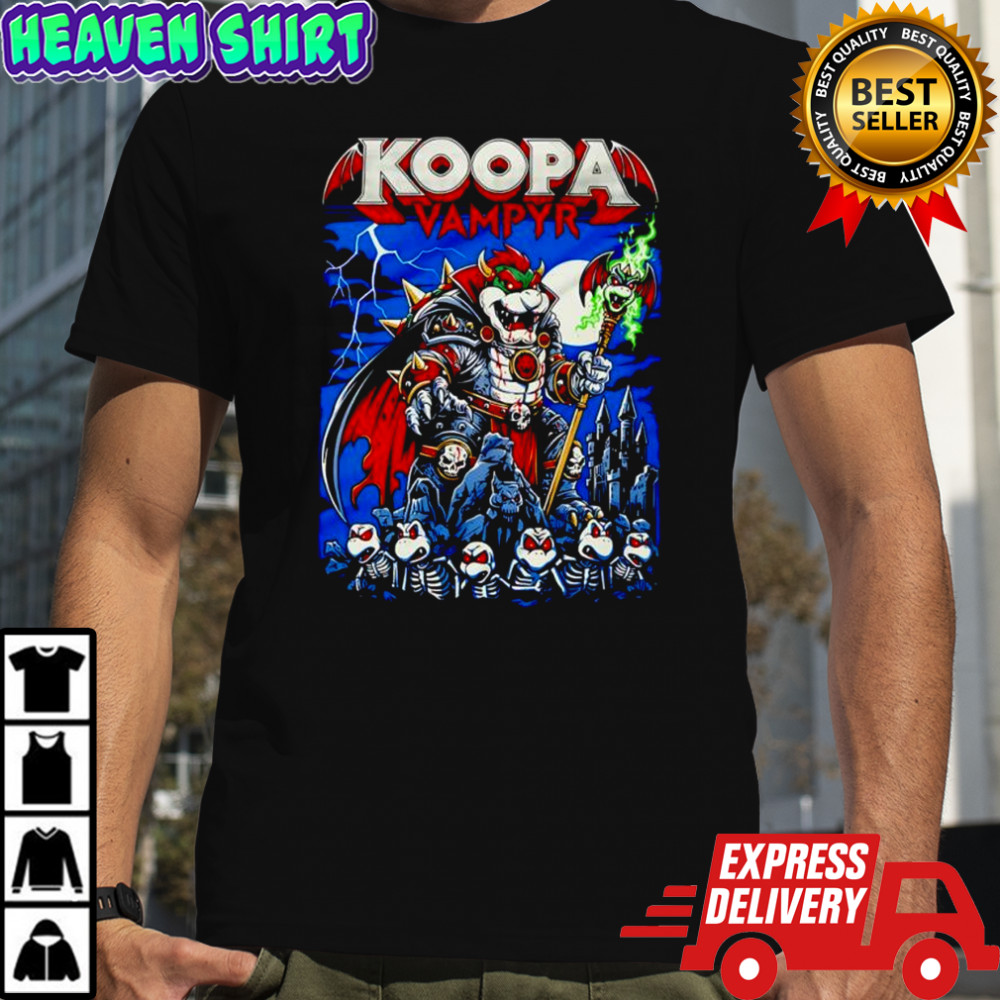 Koopa Vampyr the Super Mario series franchise as a vampire graphic shirt