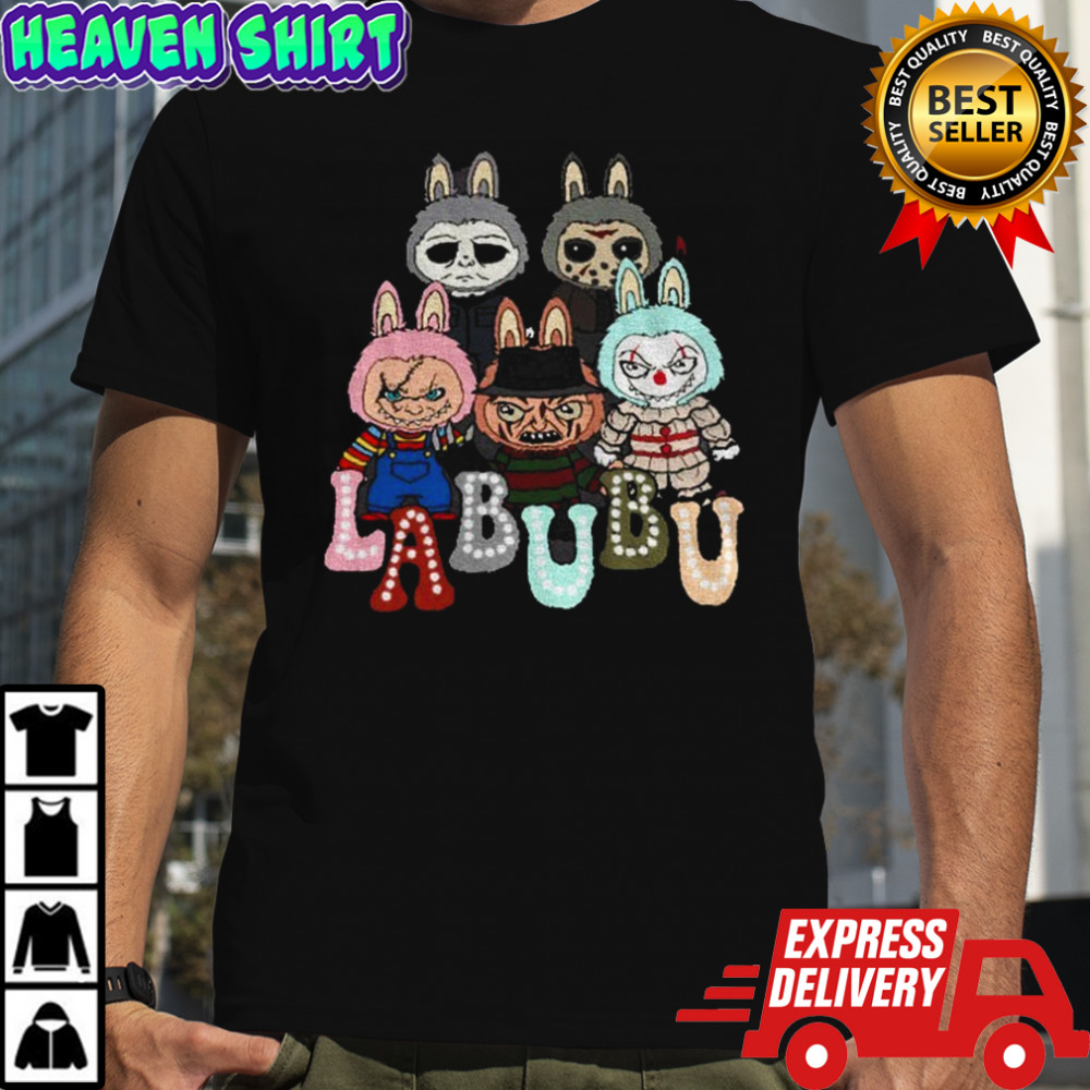 Labubu horror monsters Halloween graphics shirt