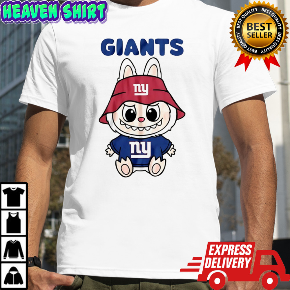 Labubu New York Giants NFL Football cartoon funny Football lovers shirt