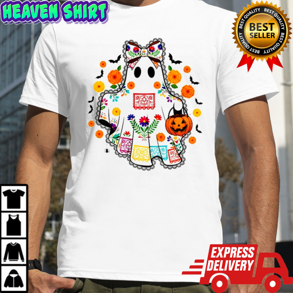Lace Ghost Mexican Halloween Ghost Cute Spooky Ghost shirt