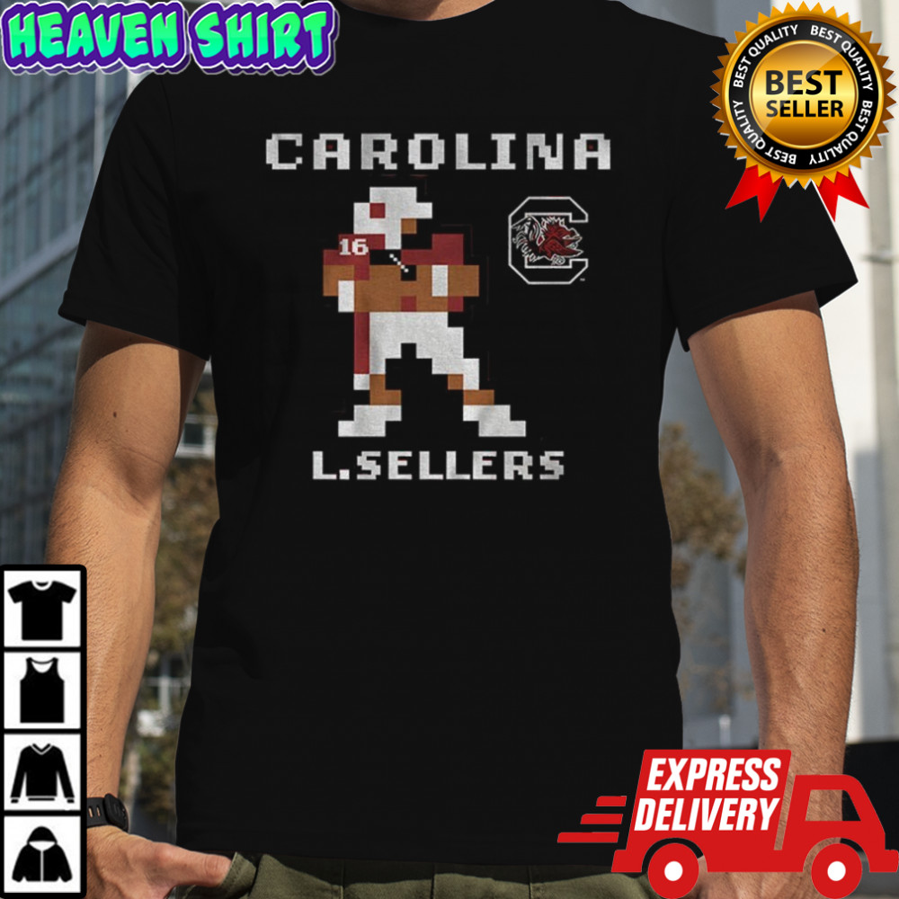 LaNorris Sellers 8-bit Retro Baller South Carolina Gamecocks football shirt