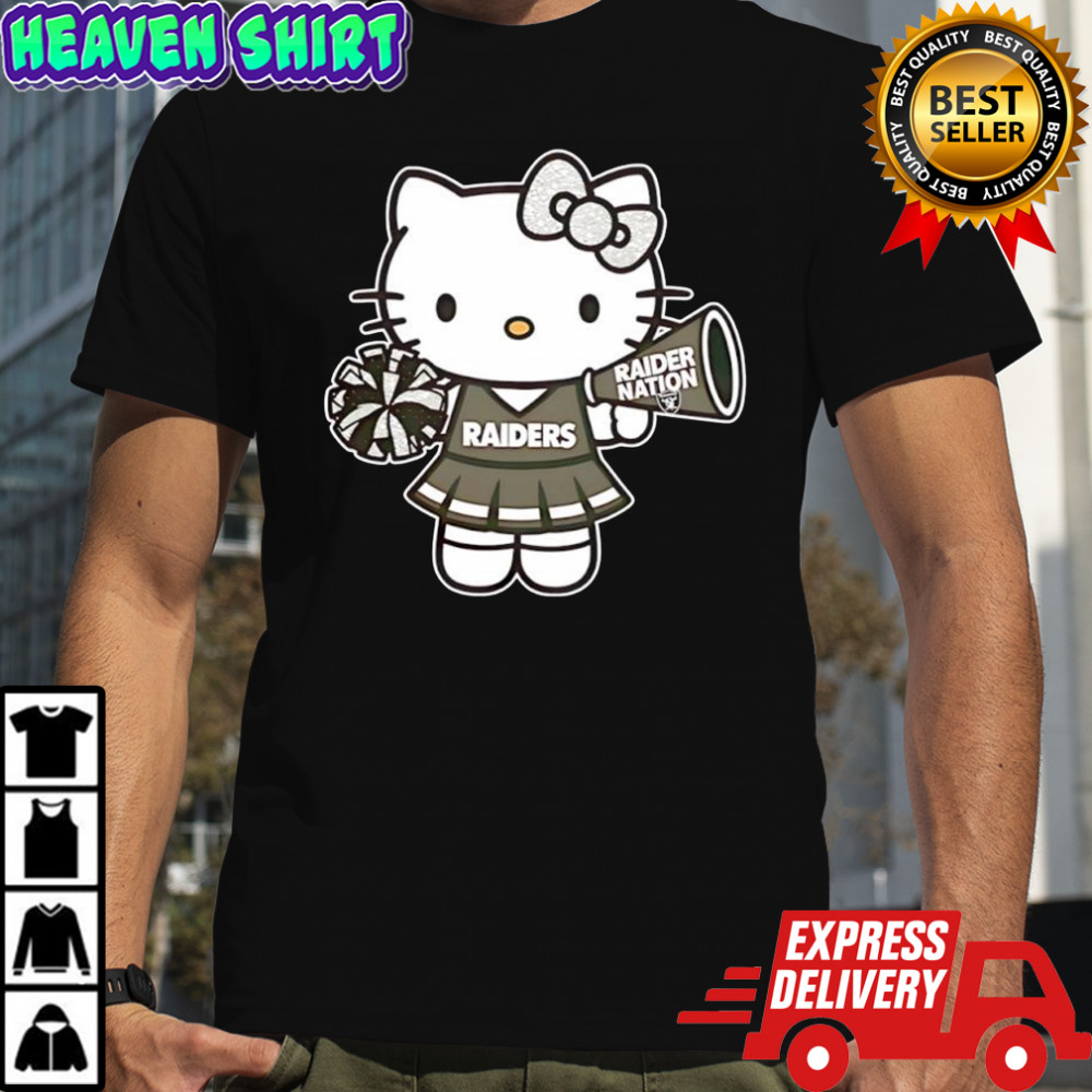 Las Vegas Raiders helmet x Hello Kitty Raider nation shirt