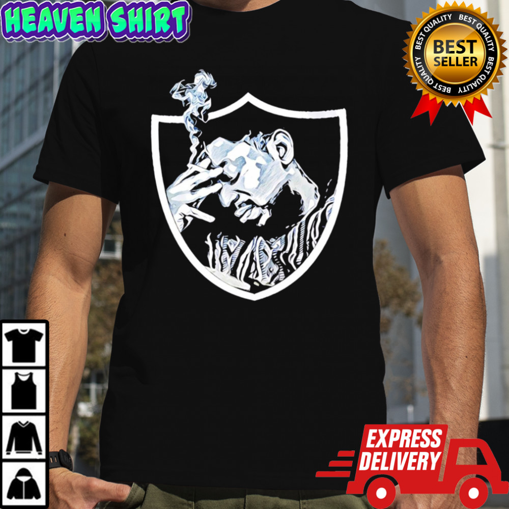 Las Vegas Raiders smoking logo style shirt