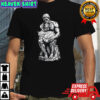 Le Penseur the Thinker pets the cat shirt