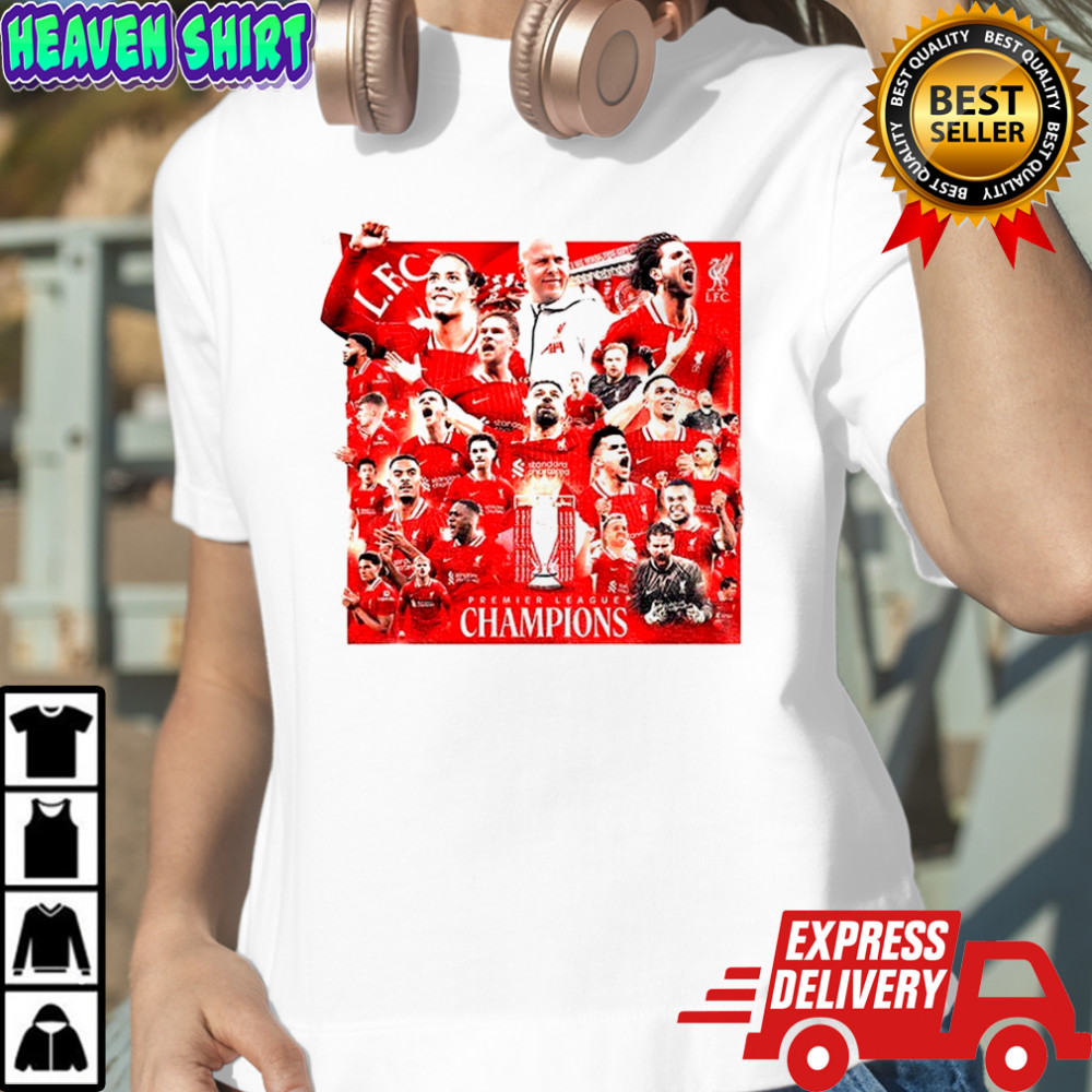 LFC Liverpool FC team Premier League Champions Winner 2025 shirt