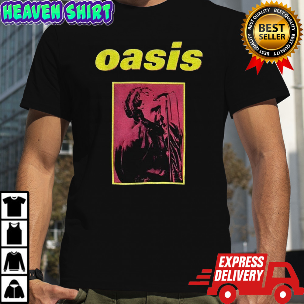 Liam Gallagher Oasis band Knebworth vintage shirt