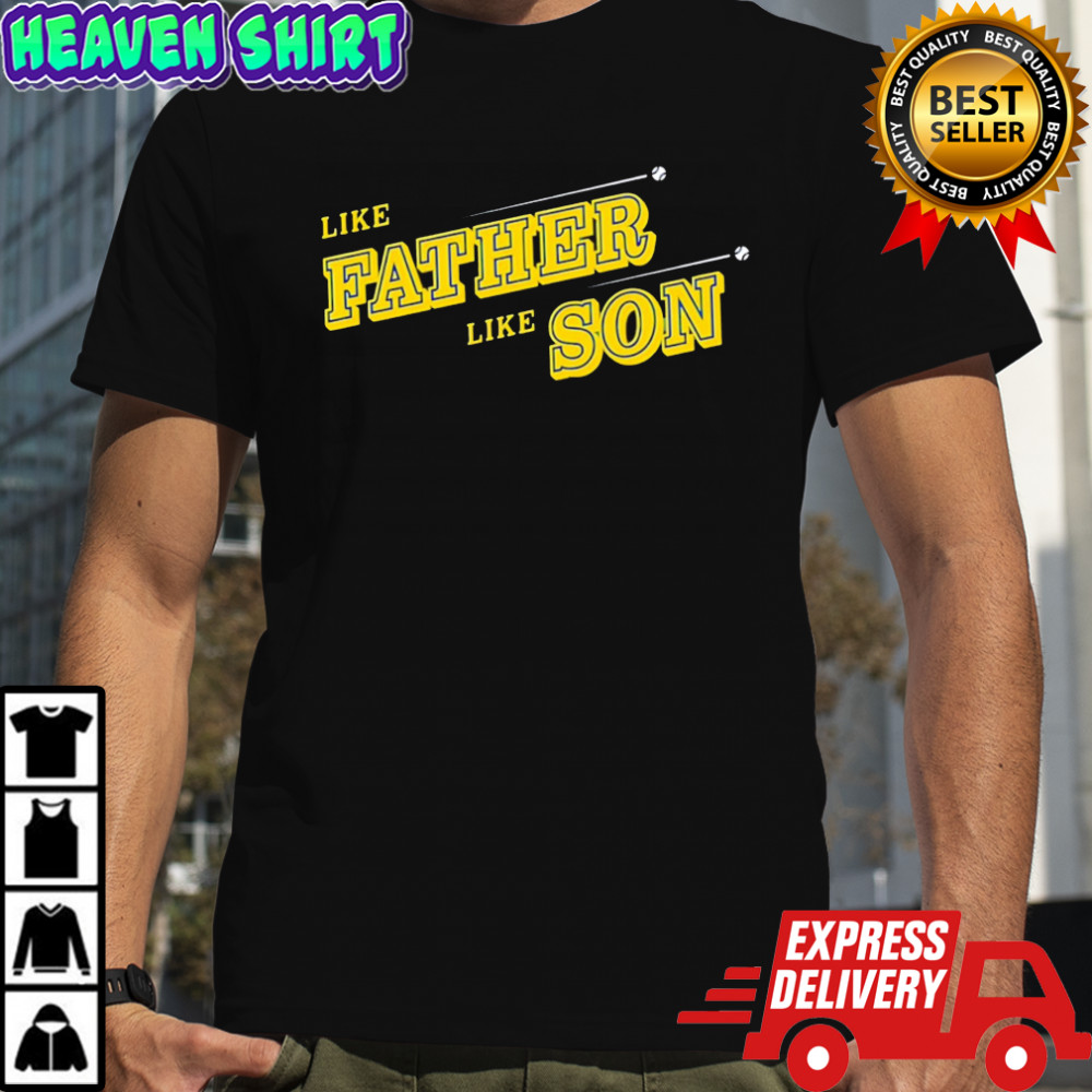 Like Father Like Son text style T-shirts