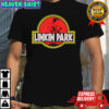 Linkin Park rock band mash up Jurassic Park logo shirt