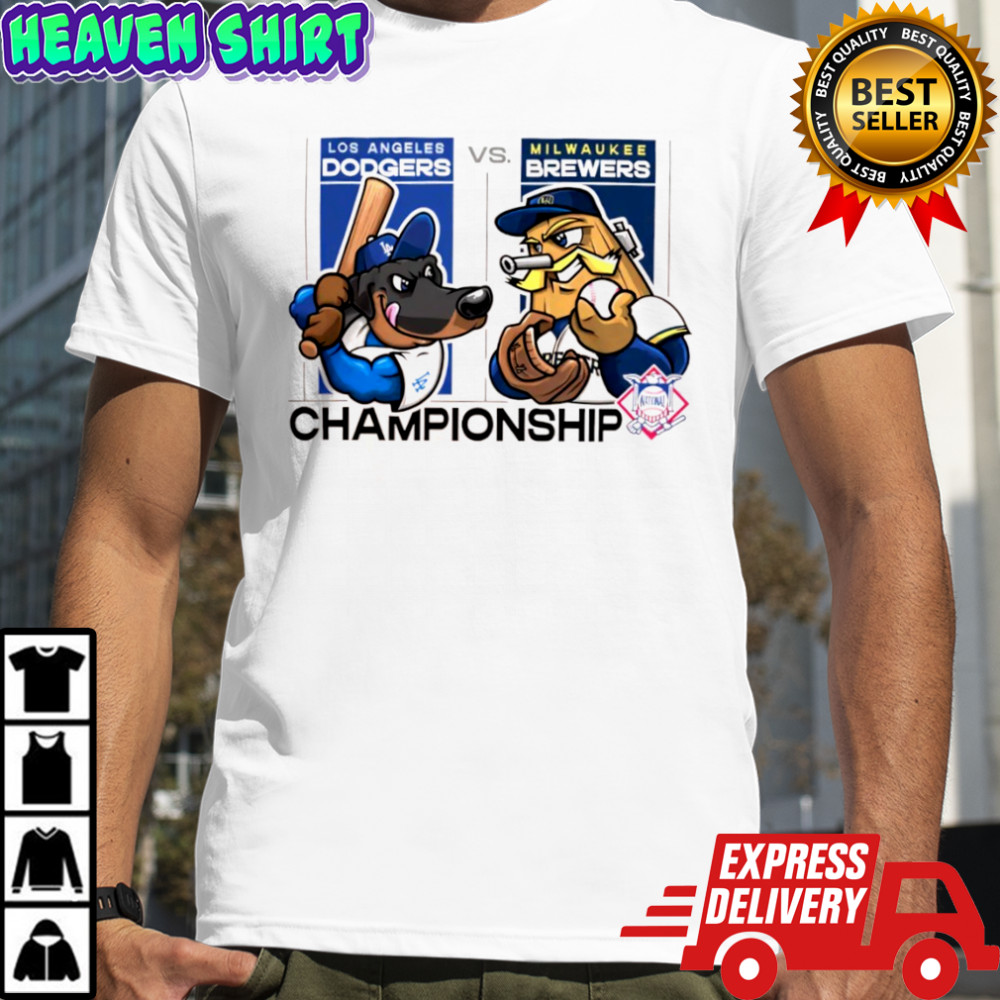 Los Angeles Dodgers vs Milwaukee Brewers Mascot Championship 2025 MLB shirt