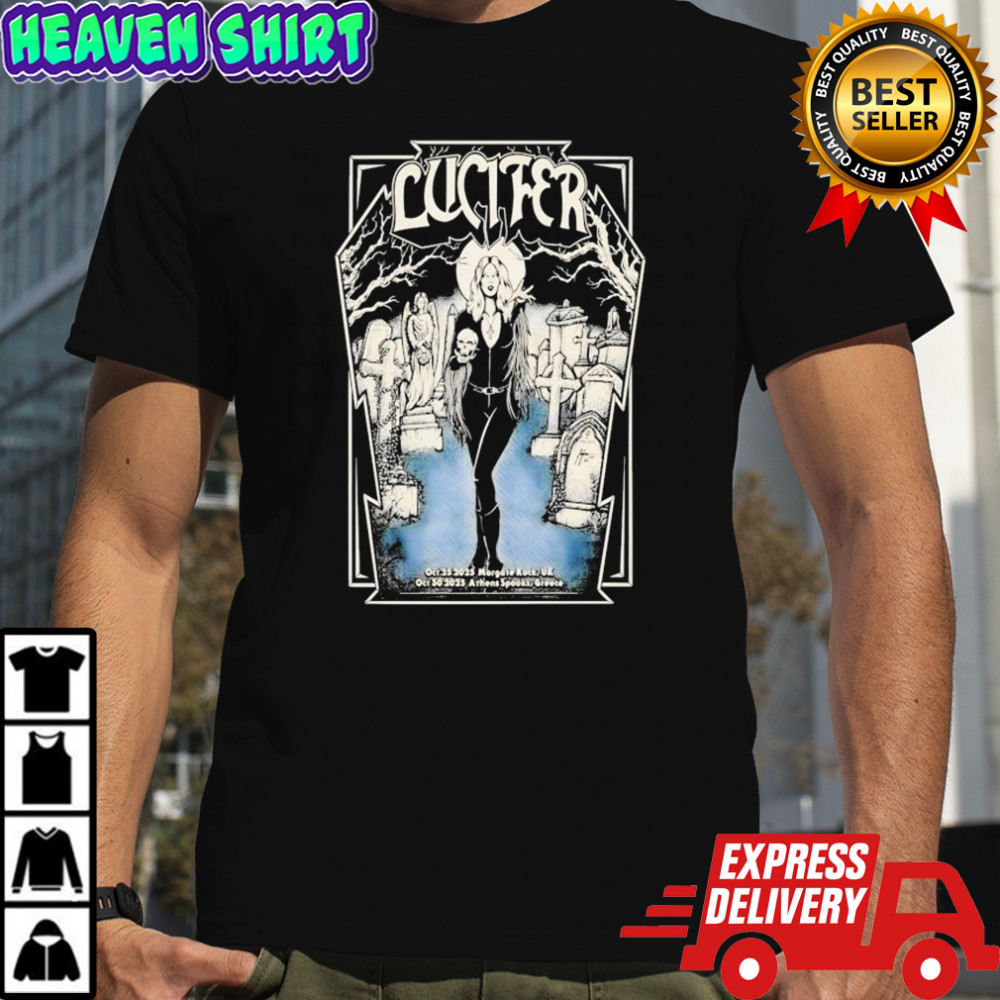 Lucifer Margate Rock UK Athens Spooks Greece 2025 European Tour T-shirt