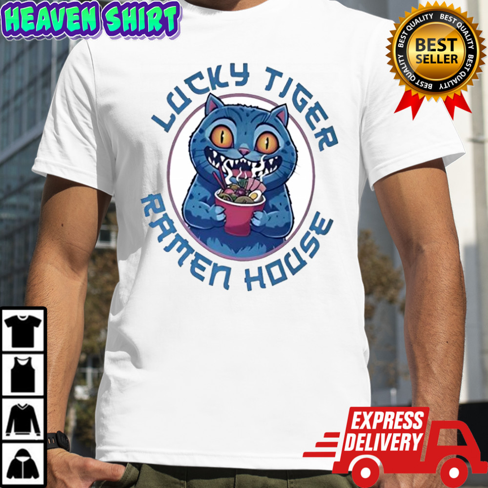 Lucky Tiger Ramen house Kpop Demon Hunters Derpy the Tiger shirt