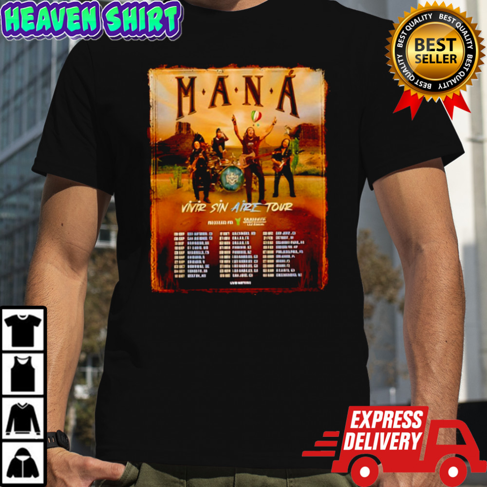 Mana Vivir Sin Aire Tour 2025 Shirt