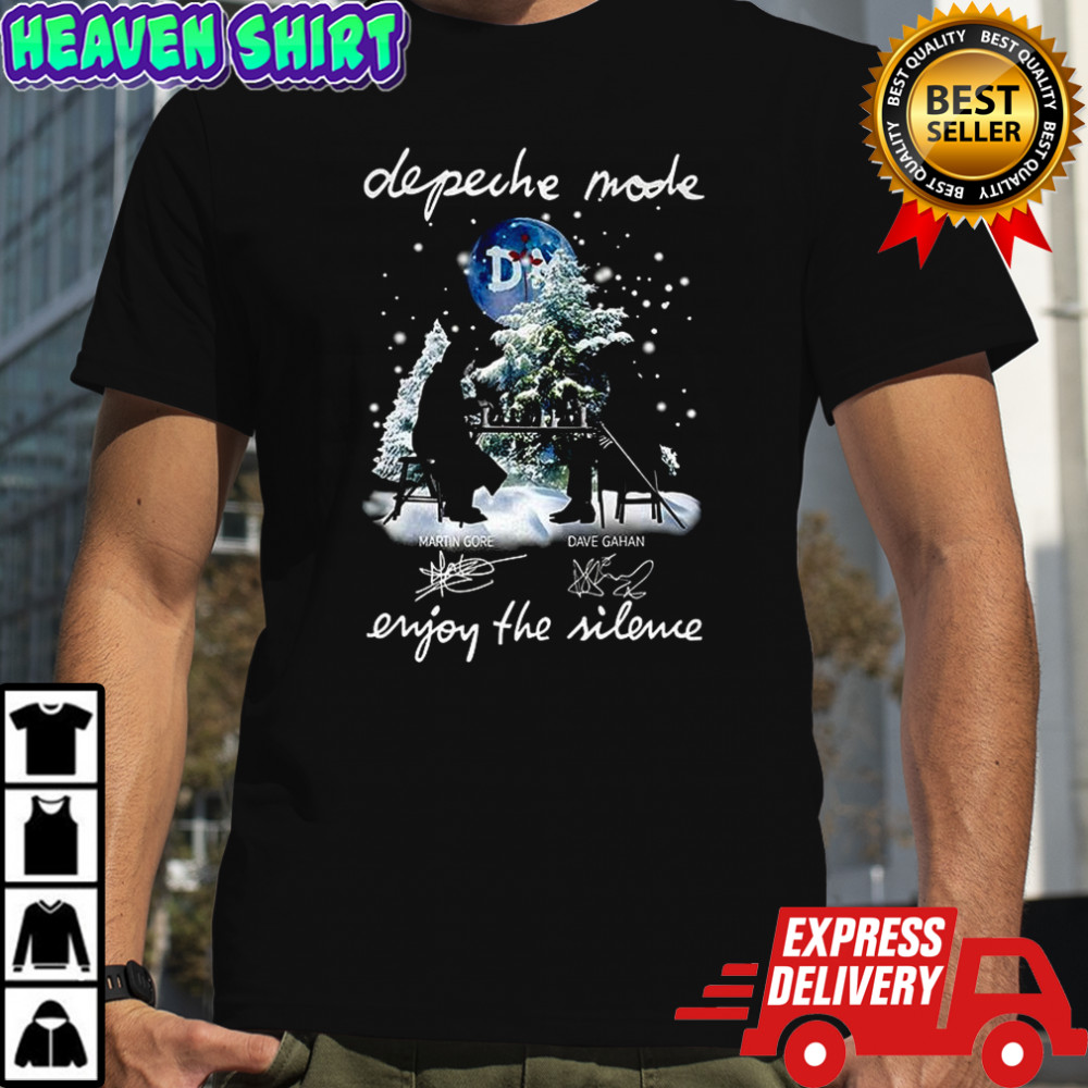 Martin and Dave playing chess Depeche enjoy the silence signature Christmas shirt