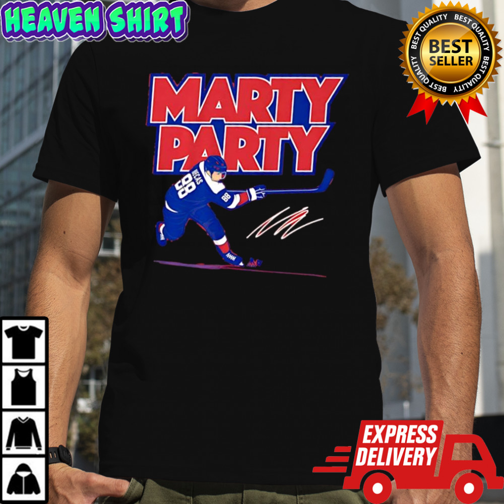 Martin Necas Marty Party Colorado Avalanche hockey signature shirt