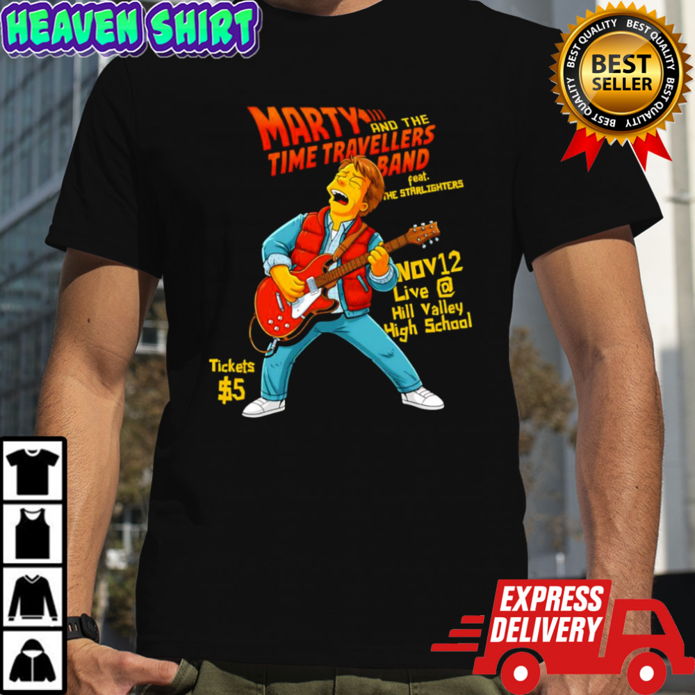 Marty and the time travellers band shirt