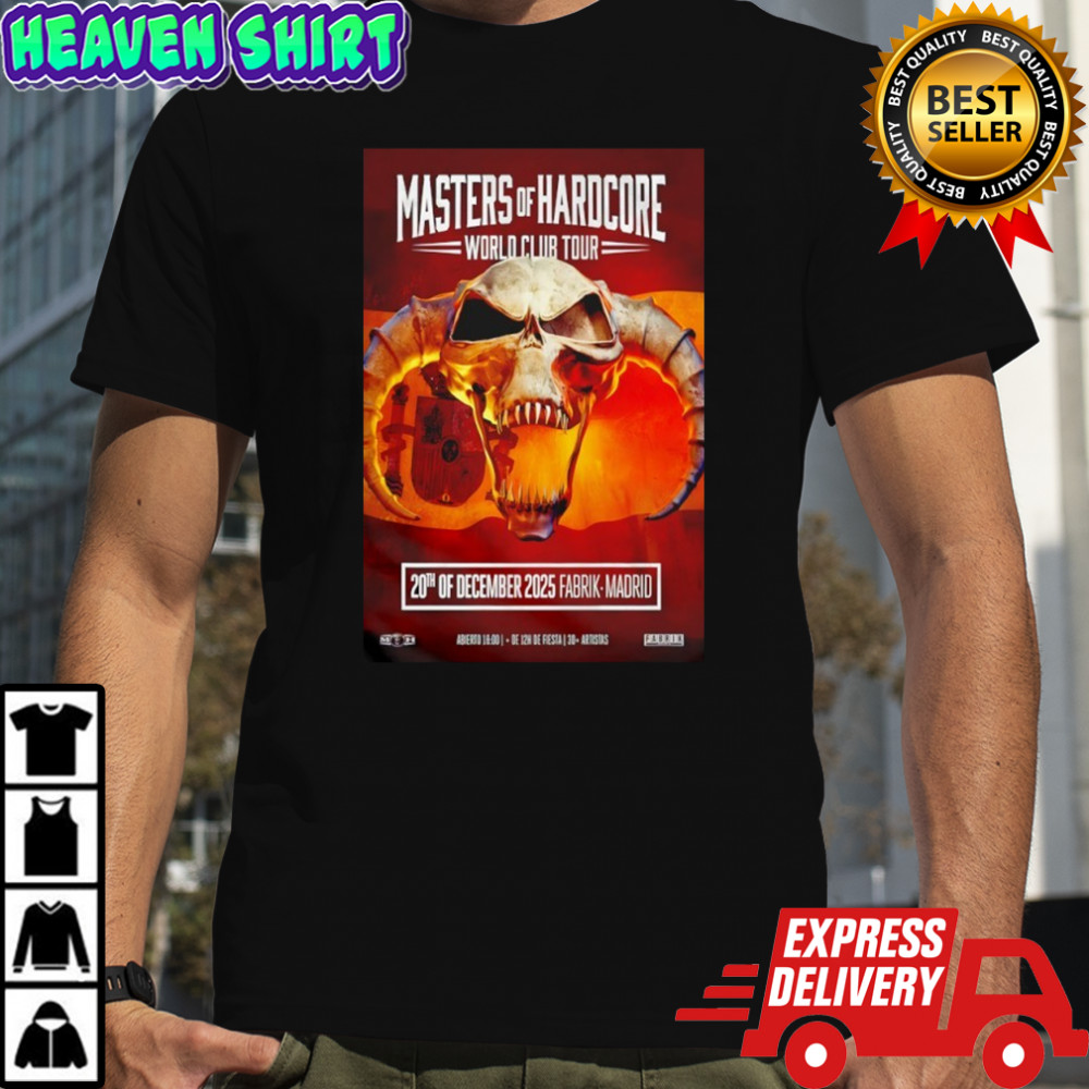 Masters Of Hardcore Dec 20 2025 Fabrik Madrid Poster Shirt