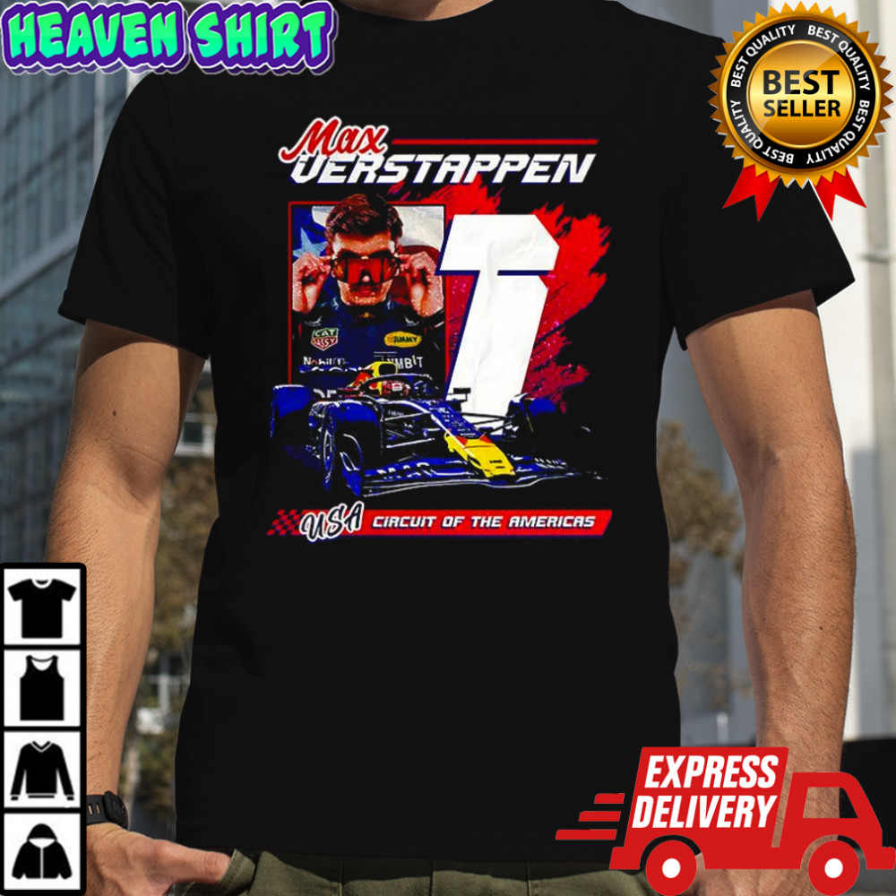 Max Verstappen Red Bull Racing F1 90s Circuit of the Americas racing shirt