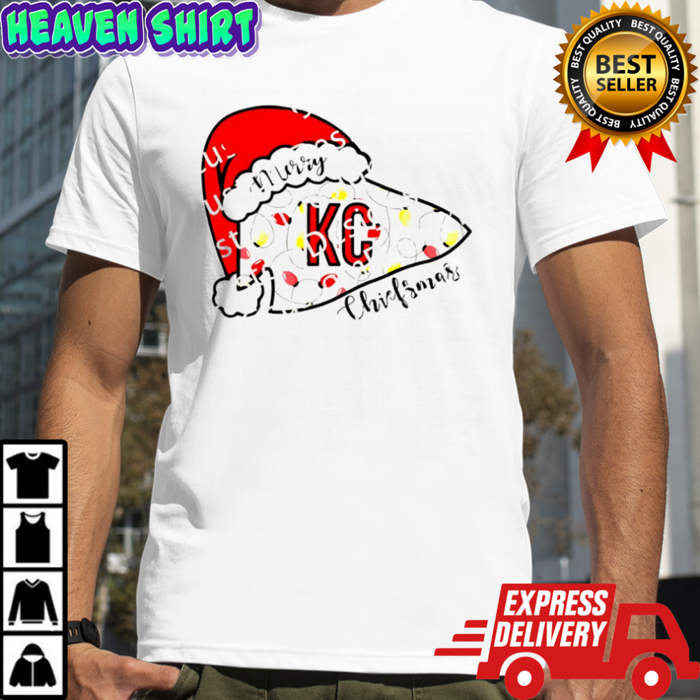 Merry Chiefsmas Santa Hat Kansas City Chiefs Christmas shirt