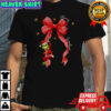 Merry Greenmas Coquette Christmas Bow Grinch Santa shirt