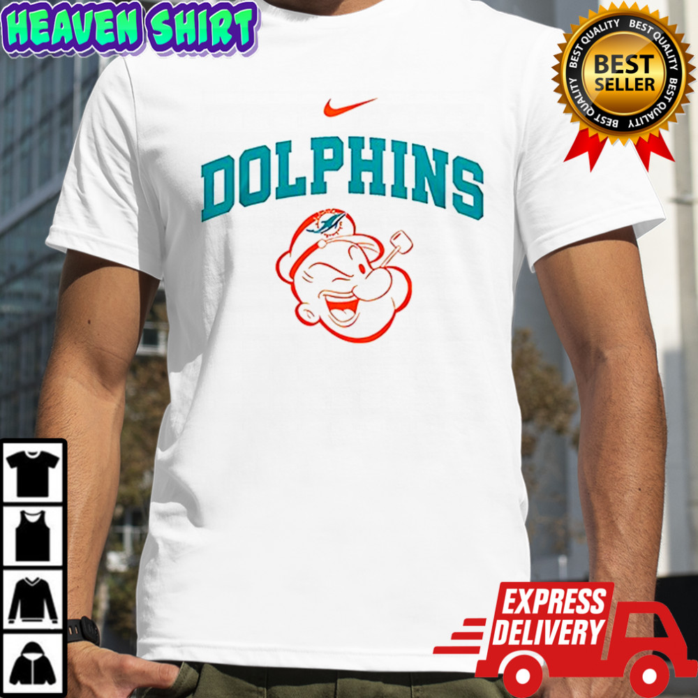 Miami Dolphins x Popeye I yam what I yam an’ that’s all I yam shirt