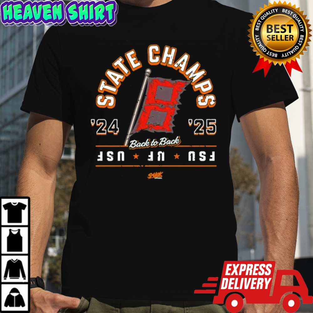 Miami Hurricanes FSU UF USF Back to Back State Champs ’24 ’25 shirt