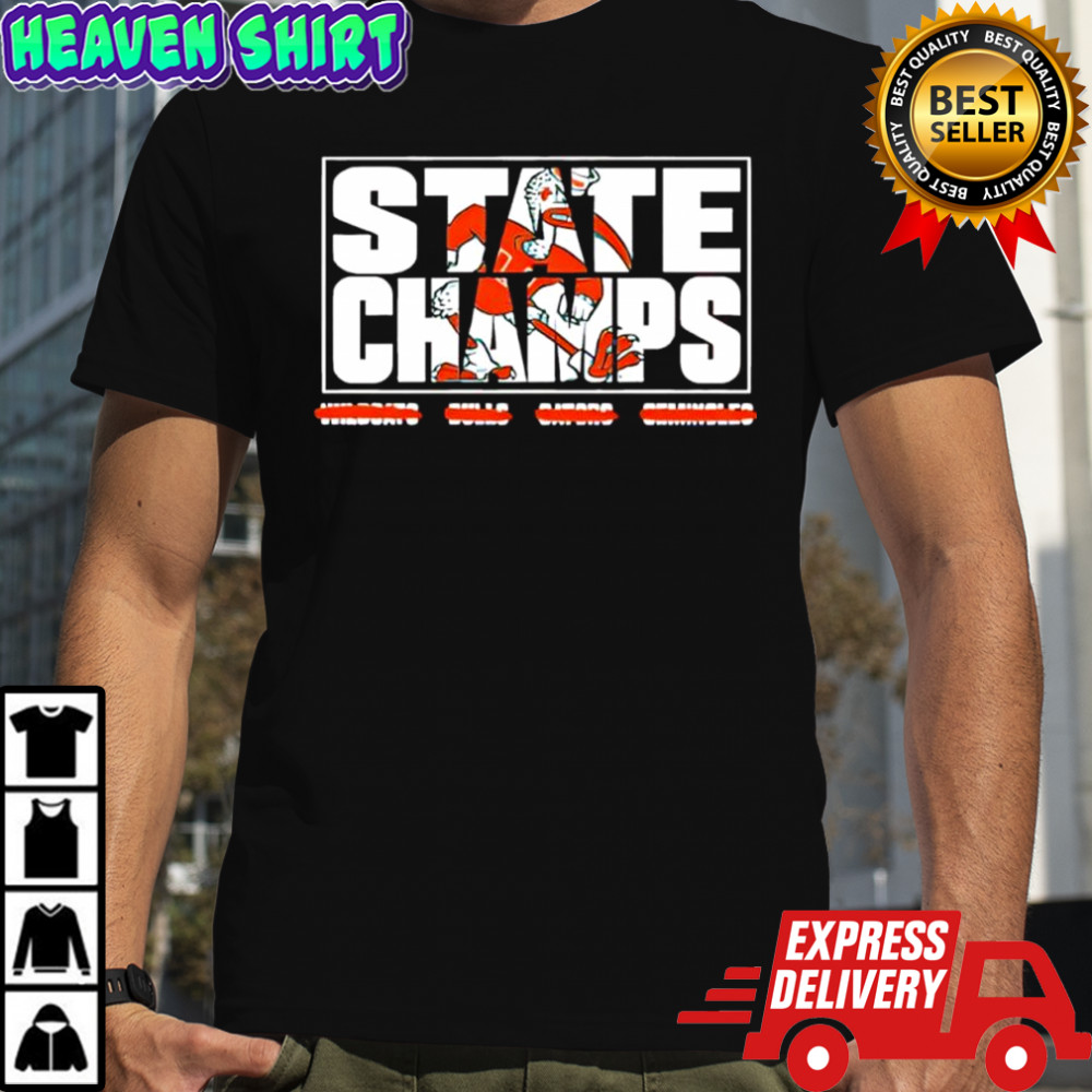 Miami Hurricanes Youth State Champs shirt