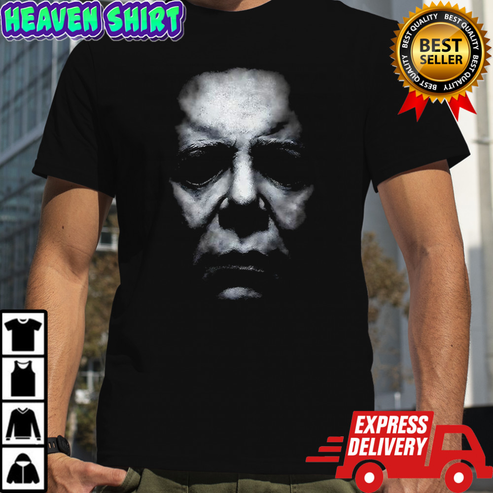 Michael Myers Halloween big face graphic shirt