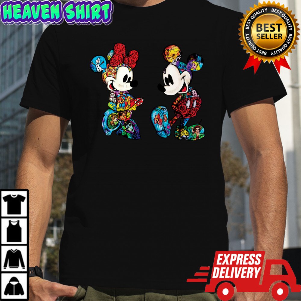 Mickey Mouse And Minnie Mouse Color 2023 Shirt