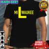 Milwaukee Brewers L logo shirt
