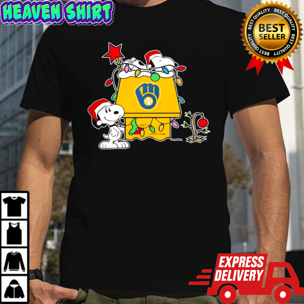 Milwaukee Brewers Snoopy Christmas Holiday 2025 shirt